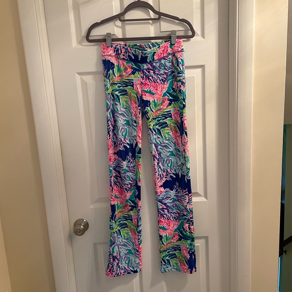 Lilly Pulitzer Jordynne Velour Pants - Multi Fan Club Reduced